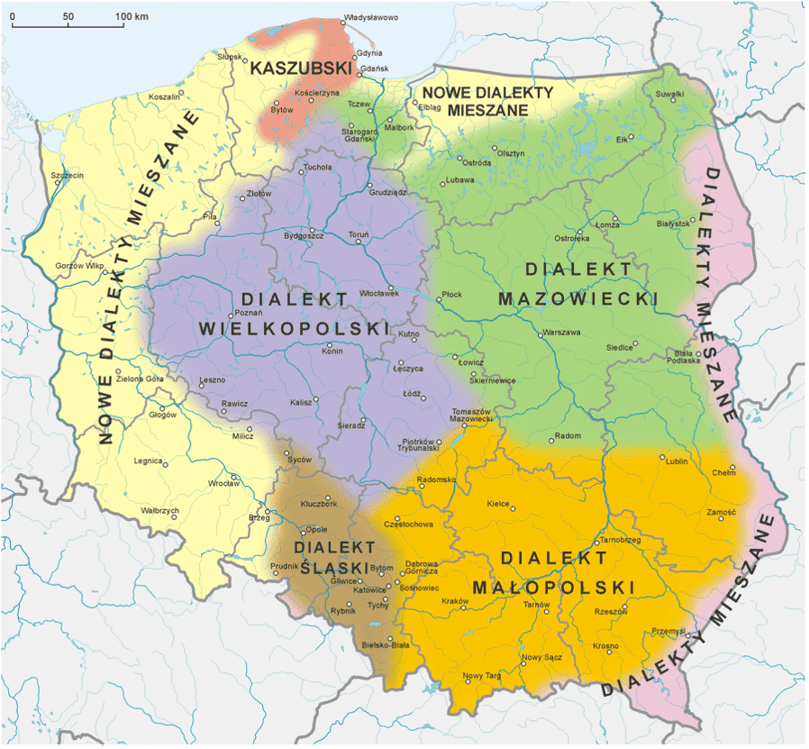 Poland languages and dialects