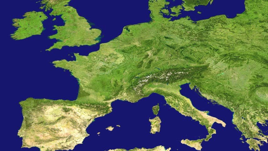 Most Spoken European Languages. Europe satelital image by USGS at Unplash. Unsplash Licese. https://unsplash.com/es/fotos/inNzGtPrkHk